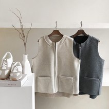 아이엠수 퓨어 모직 조끼
