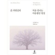 존 카밧진의 처음 만나는 마음챙김 명상, 불광출판사