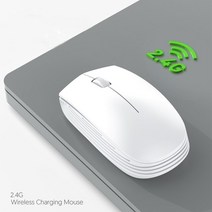 무선 버티컬 트랙볼게이블루투스 마우스1600dpi 2.4G 충전식 무선 마우스 블루투스 게임 컴퓨터 인체 공학, 01 White 2.4G, 한개옵션1