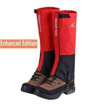 숏스패츠 심마니 치마 뱀퇴치 여름 각반 하이킹 레깅스 각반 방수 부츠 슈즈 레그 커버 사냥 등산 캠핑 스, 06 Enhanced Red_02 S(35-37)