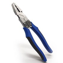 KAIHAOWIN 20.3cm8인치 하이 레버리지 사이드 커터 튼튼한 크롬 바나듐 스틸 콤비네이션 플라이어 컷 ACSR/네일/나사 하드 와이어 스트리퍼 크림퍼 전문 펜치용 멀티툴, Multi-function Linesman Pliers
