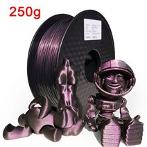 3D프린팅 필라멘트 PLA 반짝이 3D 프린터 필라멘트 금속-승화 제품처럼 빛나는 재료 인쇄용 1.75mm DIY 용, 03 Magic purple- 250g