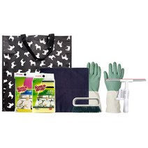 스카치브라이트 이케아 청소 선물세트 행주 수세미 유리닦이 고무장갑 청소솔 장바구니