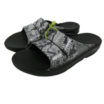 우포스 슬리퍼 쪼리 Oofos Ooahh Sandals Snake Slip On Size 9 여성 New Slides Comfort Sport 런닝화