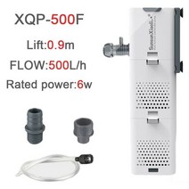 외부여과기 3 in 1 수족관 필터 공기 펌프 용 물고기 탱크 산소 증가 내부, [04] AU Plug, [01] XQP500F6W