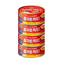 사조 토마토커리 참치 안심따개 100g 4입 /참치캔 통조림, 2개, 400g