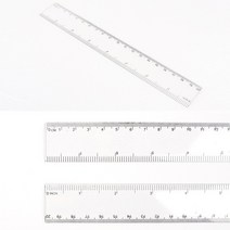플라스틱 20cm 자 투명 직선자 사무용 문구용 인치 자, 투명20cm자