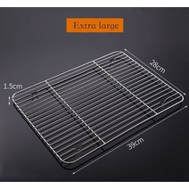 오븐렉 전자레인지 선반 스메그 우녹스 지에라 우드랙 수납형 스테인레스 스틸 케이크 냉각 랙 붙지 않는 베이킹 팬 빵 비스킷 트레이 피자 바베큐 음식 그릴 오븐 주방 용품, 39x28cm