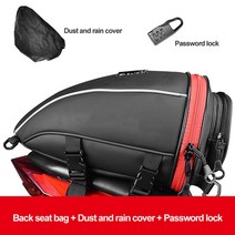 바이크캐리어 오토바이 테일 백 리어 팩 시트 뒷좌석 크로스 바디 수화물 가방 안장 탱크, 03 Tail Bag B red