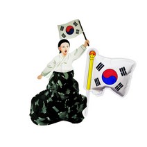 컬러룬 그리기 풍선 유관순과 태극기, 10개