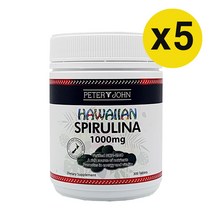 피터앤존 NON-GMO 하와이산 스피루리나 1000mg 300정 x5개, 5개