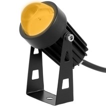 확산판 LED 스포트라이트 벽 세척 야외 방수 좁은 빔 투광 180 도 조절 건물 5W, 4.Golden light