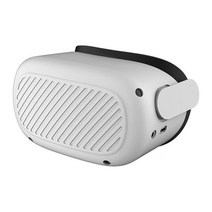 VR VR기기Oculus Quest 2 VR 헬멧 보호 전면 커버 실리콘 땀 방지 쉘 오큘러스 퀘스트 헤드셋 액세서리, 한개옵션1, 02 White