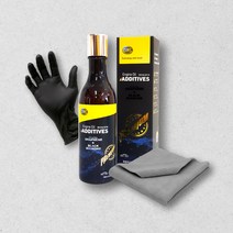 헬라 그래핀 블랙다이아몬드 엔진 오일 첨가제 280ml 코팅제 플러싱 플러쉬 보호 연비 개선 타월 장갑, 옵션01 엔진오일첨가제280ml+타월 장갑