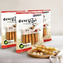 야아부르니 국내산 강아지 수제간식, 닭말이껌맛, 3개입