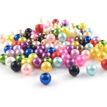 아크릴비즈 약10mm 약500g 대용량 구슬꿰기 원 반진주 진주알, 상세페이지 참조