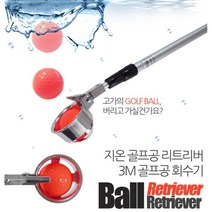 아까운 비싼 골프공 지키다 볼 회수기 3m 볼집게 공수거기 추천, 골프공 회수기_볼형