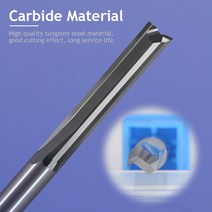 4x42mm CNC 라우터 커팅 비트 나무 조각용 엣지 더블 플루트 스트레이트 슬롯 기계 5 피스, 한개옵션0