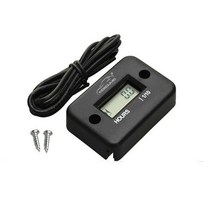 스피드건 타코메타 속도 측정기 lcd display digital hour meter for bike 오토바이 atv snowmobile Marine engine not, 블랙 with logo