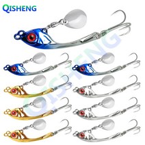 치승 스핀 바이브 9개입/세트 메탈 바이브 농어 삼치 광어 우럭 배스 스피너베이트, 혼합 색상B, 7g