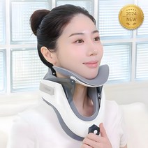 NEW 브리즈 베이직 목견인기 의료용 목견인치료기 1등급 의료기기 바른자세 가정용 목보호대(기본패드+에어패드 증정), NEW 베이직 목견인기 - 그레이, 1개