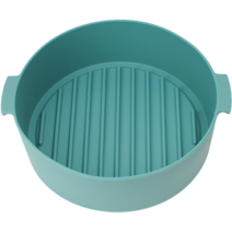 실리콘 에어프라이어 쿠킹팟 대형 5~7L 22cm, 인디그린