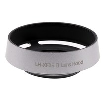 후지 필름 XF 35mm f/2 R 렌즈 실버/블랙 용 LHXF352 나사 금속 후드 교체, 01 Black