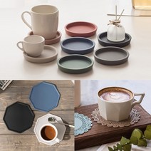 국산 실리콘 컵받침 티코스터제작 각인 주문제작 티코스트, 그린, 나뭇잎