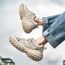 Weuiortn®남성용신발 남성화 캐주얼화 타이어화 통굽 스포츠 캐주얼화 미끄럼방지 사계절용 ins 핫 트렌드 스타일 245-270mm