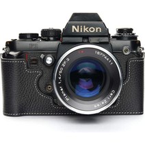 Nikon F3 Case BolinUS Handmade Genuine Real Leather Half Camera Case Bag Cover for Nikon F3 F3HP F3, 01 Black