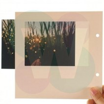 위플레이스 종이액자 4X6 여행사진첩 미니포토북, 틸블루