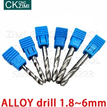 1P 1.8-6mm 카바이드 드릴 비트 스테인레스 스틸 목재 작업 트위스트 홀 커터 금속 CNC 선반 기계, 05 3mm