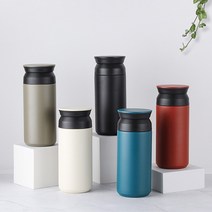 트래블 텀블러 350ml 레이저 각인 주문제작 DD-10032 콜드 컵 머그 물병 보온, 카키