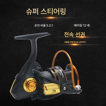 카말론 와이어 컵 12축 좌우 교환 접이식 로커 스윙 휠 바다 낚시 휠 이소 낚시 휠 릴, Dm6000 골드