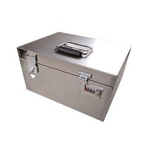 코란도스포츠 적재함 하부 공구함 마이티 포터2 스테인레스 스틸 상자 잠금 돈 철 가정용 암호 예금 맞춤 제작, 40*30*30, 단일 자물쇠 + 비밀번호