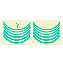 전동킥보드 부품 휠 허브 보호 반사 스티커 전기 스쿠터 휠 스티커 스쿠터 액세서리, i