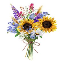 원단킹 DTP 옥스포드컷트지]선물해바라기(d0089-8)