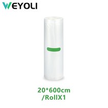 진공 포장기 압축기 We˚- 진공 식품 실러 장기간 신선도 유지 12 + 15 20 25 28cm x 600cm 롤/묶음 배, 04 20x600cm 1 Roll