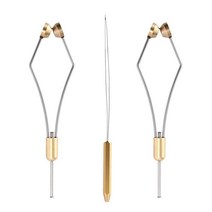 HERCULES 플라이 타이 도구 보빈 스레드 홀더가 있는 플라이 타이 키트 와이어 스레더 매듭 휩 피니셔 해클 플라이어 보드킨 플라이 낚시 루어 제작 액세서리 (스레더, 2pcs Bobbin + 1pcs Threader