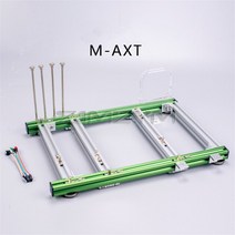 DIY 오픈 프레임 알루미늄 합금 컴퓨터 PC 케이스 오버클럭 테스트 플랫폼 M-ATX 마더 보드, 한개옵션1, 04 green