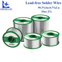 무연납 실 납 전기 납땜용 무연 로진 코어 솔더 와이어 용접 와이어 납땜 인두용, 99.3-sn 0.6mm 50g, 01 99.3-Sn 0.6mm 50g