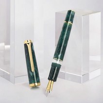 홍디안 만년필 hongdian HongDian N1S 아크릴 피스톤 펜 캘리그라피 절묘한 학교 사무실 비즈니스 용품 0.5mm EF 펜촉 문구, [01] 0.5mm, [02] green