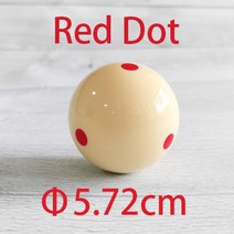 당구 공 용품 큐볼 스누커 훈련 5.255.72 cm snk 풀 연습 1 스틱 재료, 레드 닷 5.72cm