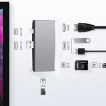 surface 서피스프로 Surface Pro 4 5 6 멀티포트 USB3.0 확장어댑터 랜포트 HDMI, 04_서피스프로4전용멀티허브