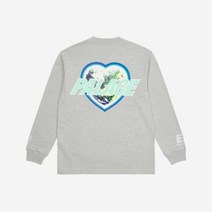 팔라스 x 라파 EF 에듀케이션 퍼스트 롱슬리브 티셔츠 그레이 말 - Palace Rapha Education First Long Sleeve T-Shirt Grey Marl