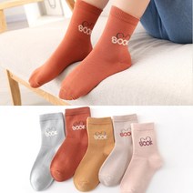 에끌 양말세트 따뜻한양말 순면양말키즈 양말 베이비 주니어 여아 양말 가을 겨울 가을 겨울 순면 양말-11283