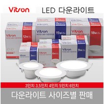 비츠온 LED 다운라이트 매입등 MR16 3인치 4인치 5인치 3인치포스 6인치롱런2 민자 주광색 전구색 5W 9W 12W 15W 20W, 3.5인치, 6W 주광색