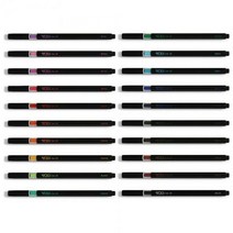 덤젤 슬림 신지 볼펜 중성 바디 0.38mm 학용품 신지 중성펜 젤잉크펜 칼라펜 펜 젤펜 신지중성펜 컬러펜, 0.38mm-EMD09 에메랄드
