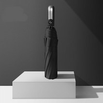풀카본우산방풍 전자동 삼중 접는 우산 열 뼈 자동 대형 방풍 비즈니스 우산 비 블랙