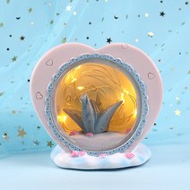 아이디어 소녀심 천 종이학 별 램프 침대머리 램프 작은 야간등 방 장식 학생 커플 생일선물, 분홍색